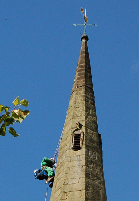 Repairs to Ashover Church Steeple, Derbyshire