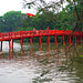 Huc bridge at Càu Thé Húc lake