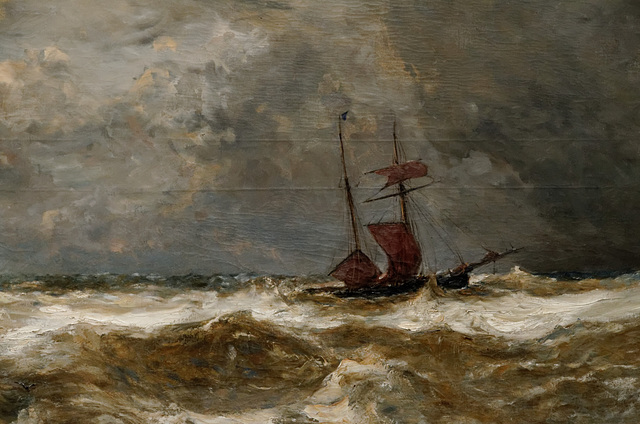 "Mer agitée" (Paul Jean Clays - 1875) (détail)
