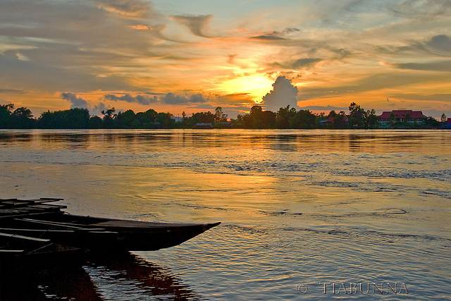 Sunset on the Mekong