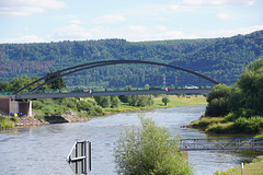 Neue Weserbrücke in Beverungen