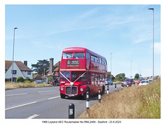 Former London Transport Routemaster bus - fleet no. RML 2468 - Seaford - 23 6 2023