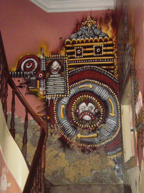 Staircase of Cultural Association Black Market.