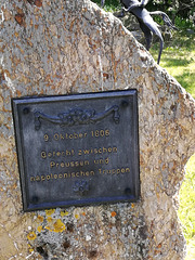 Gedenkstein zum Gefecht am 9.Oktober 1806