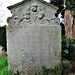 cobham church , surrey (15)c18 gravestone with cherubs;  jane beach +1769