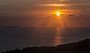 puesta de sol sobre el Mar Cantábrico
