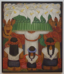 Flower Festival of Santa Anita by Diego Rivera in the Museum of Modern Art, March 2010