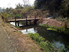 Passerelle de campagne / Countryside footbridge   (Laos)