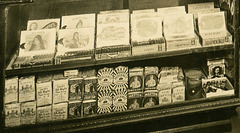 A Cigar Store and Its Proprietor (Display Case Detail)