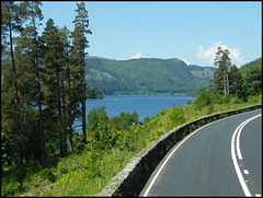 road by the lake
