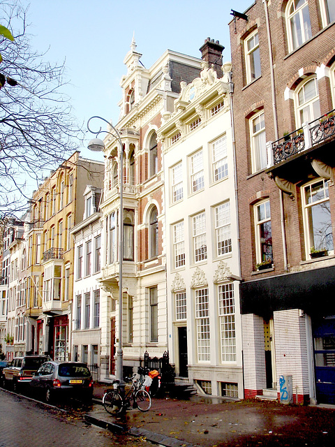 Various Dutch narrow buildings