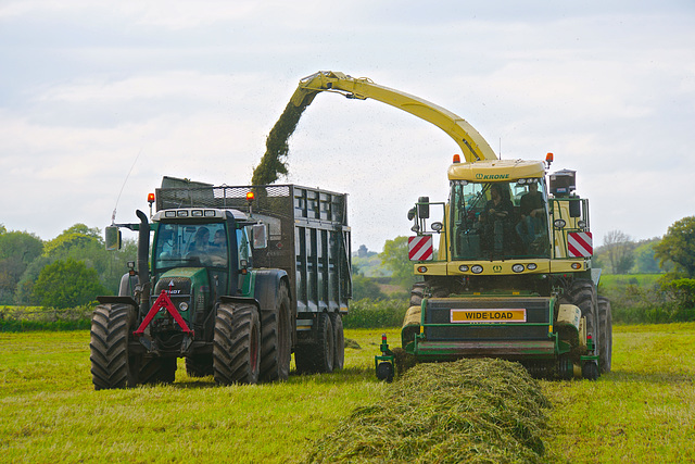 Getting the silage in