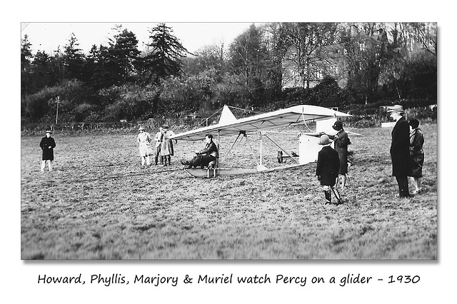 Percy on a glider 1930
