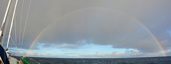 Rainbow above Barents Sea