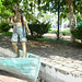 Mexico, Campeche, Fisherman Statue