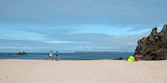 la plage de Pors Péron, la plus belle du cap.
