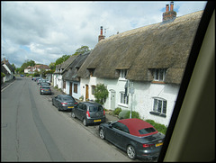 thatched cottages at Shrivenham