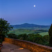 The Moon above Val d'Orcia