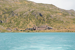 Chile, Lodge Paine Grande on the Shore of the Lake of Pehoe