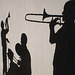 Musicians silhouettes.