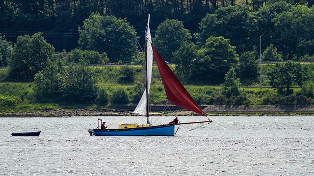 Yacht on the River Clyde