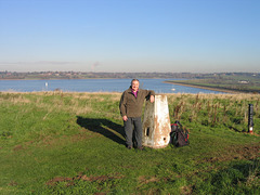 Hensbourough Hill Trig (113m), overlooking Draycote Water