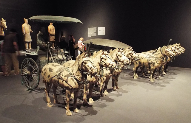 Model Chariot from the Tomb of Shihuangdi in the Metropolitan Museum of Art, July 2017