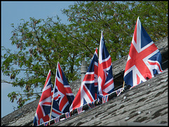 British flags in celebration