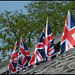 British flags in celebration