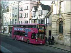 Oxford bus gone pink