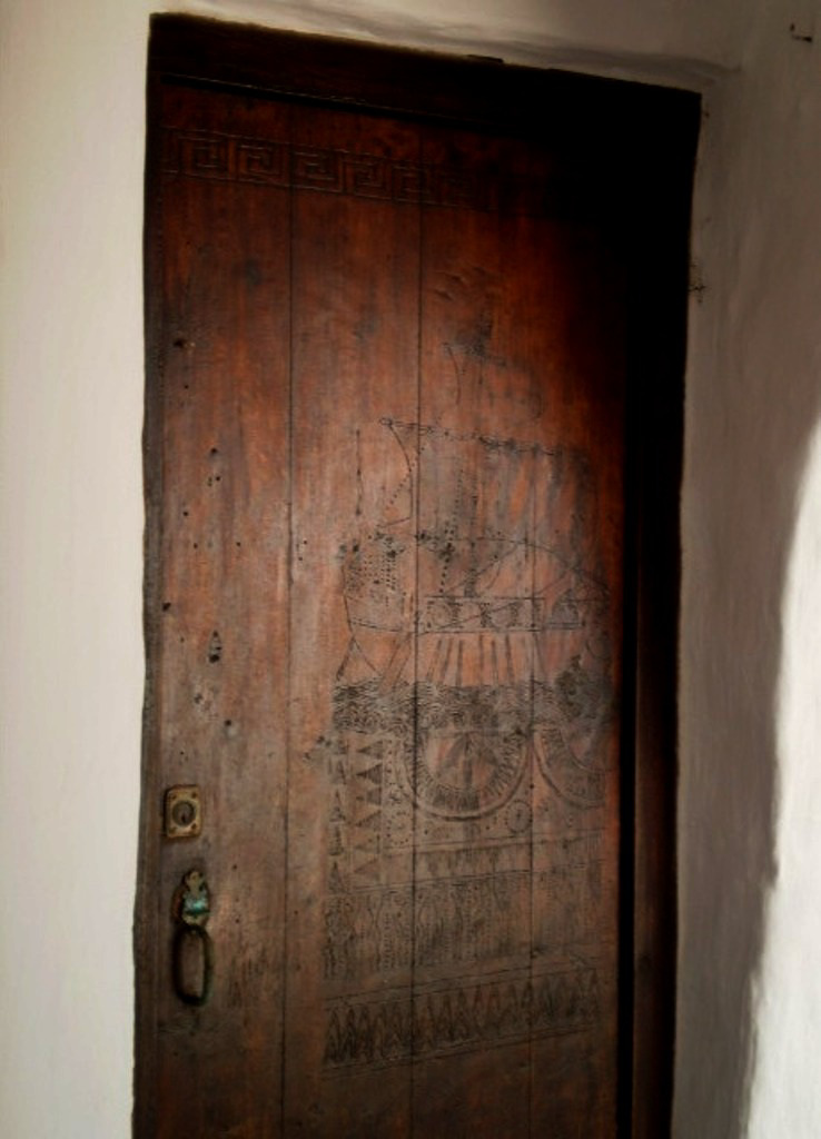 Apartment door at Binibeca Vell.