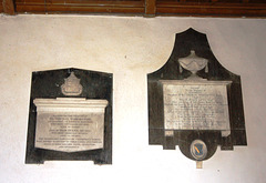 Memorials, Saint Denis' Church, Aswarby, Lincolnshire