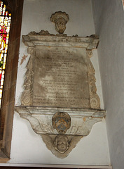 Memorial to Francis Hopes, Saint Denis, Aswarby, Lincolnshire