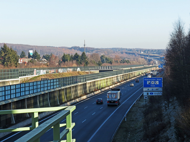 Autobahn A4 Richtung Autobahdreieck Nossen
