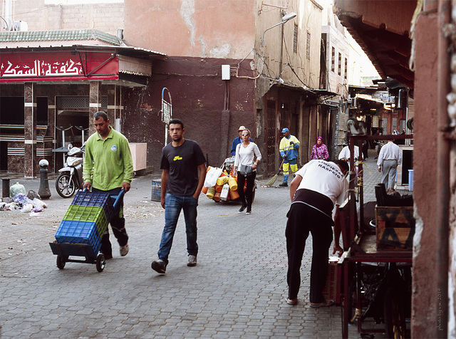 Early in the morning, Souks, Marrakech