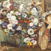 Detail of a Woman Seated Beside a Vase of Flowers by Degas in the Metropolitan Museum of Art, July 2018