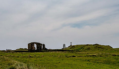 The ruined church of Saint Dwynwen, Ynys Llanddwyn, Anglesey