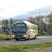 Prospect Coaches PR19 STU on a Megabus service on the A11 at Barton Mills - 13 Dec 2021 (P1100218)