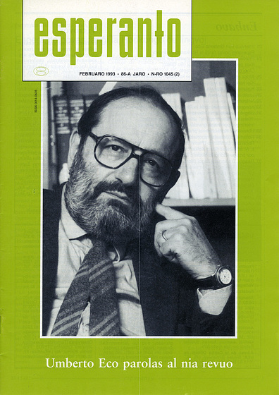 Umberto Eco - revuo “Esperanto“ - feb. 1993