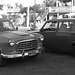 Deux taxis des belles années d'autrefois (Cuba)