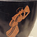 Detail of a Red-Figure Skyphos with a Woman Drinking in the Getty Villa, June 2016