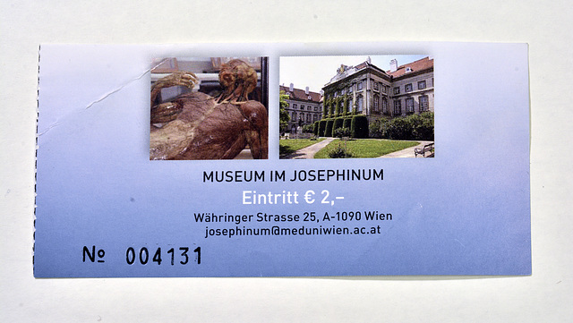TIcket for the Museum im Josephinum