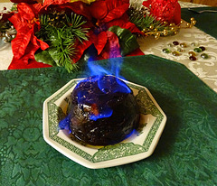 Christmas Pudding ~ With Brandy flames !