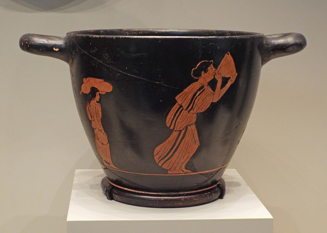 Red-Figure Skyphos with a Woman Drinking in the Getty Villa, June 2016