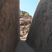 Namibia, Passage between Two Huge Boulders to the Damara Living Museum