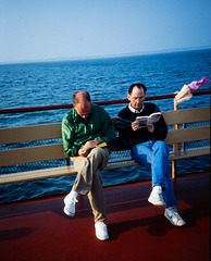 Reading on the Boston-Provincetown Ferry (1)