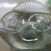 Smiling greetings from a glass  Alien
