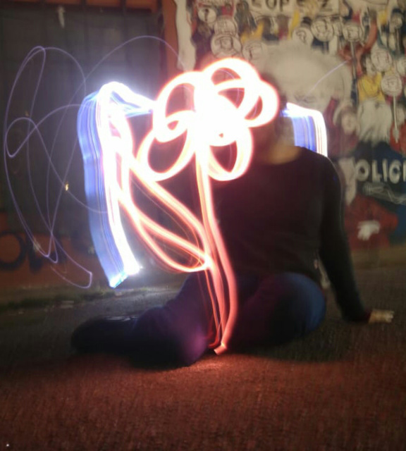 A -​ Light painting.​