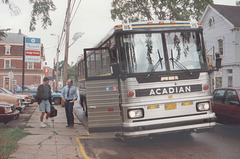 Acadian Lines 115 at Bridgetown  - 11 Sep 1992 (Ref 177-25)