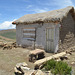 Bolivia, Titicaca Lake, Shed (closed shop) on Trekking Path on the Island of the Sun